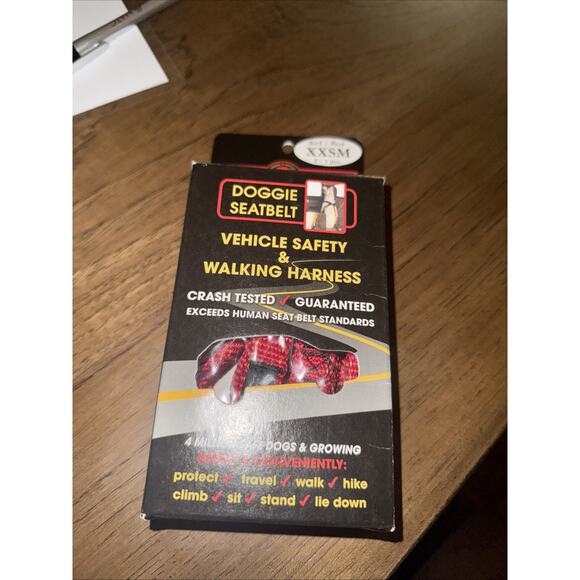 Ruff Rider Canine Dog Vehicle Restraint Multi Use Harness RED XXSM 5-7 lbs New - Picture 1 of 5